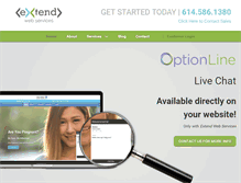 Tablet Screenshot of extendwebservices.com